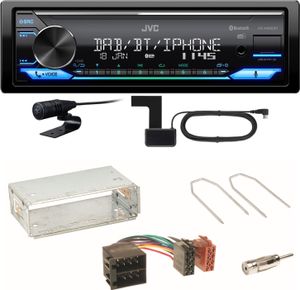 JVC KD-X482DBT Bluetooth DAB Einbauset für Opel Astra F G Corsa B Zafira A