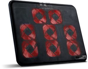 SK-S600 Notebook Laptop Kühler | 8 x LED Lüfter | 2 x USB | Schwarz