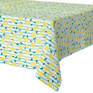 Wachstuchtischdecke Wachstischdecke Wachstuch Tischdecke für Garten Küche schmutzabweisend Zitronen 150x220 cm