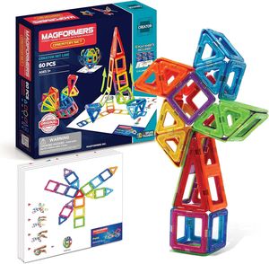 3D Magnetische Bausteine Magnetspielzeug für Kinder (50 Stück) - BUILDNETIC