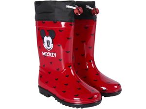 Kinder Gummistiefel Mickey Mouse rot - Größe 26