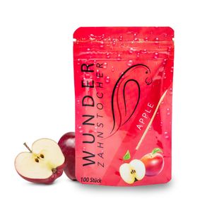Wunder Zahnstocher mit Geschmack - Refill Pack - Appel/Apfel, Geschmack:Apfel