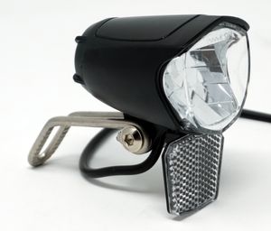 LED Scheinwerfer für E-Bike 75 Lux 6 - 48 Volt Beleuchtung Lampe nach StVZO zugelassen für Pedelec