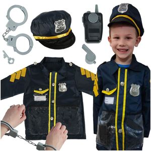 KIK KX4296 Karnevalový kostým policajt 3-8 let