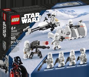 LEGO 75320 Star Wars Snowtrooper Battle Pack mit 4 Figuren, Waffen und Düsenschlitten, Spielzeug zum Bauen für Kinder ab 6 Jahren