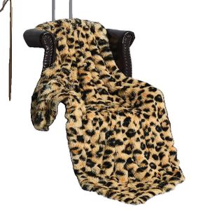 Plyšová deka, leopardí vzor, dekoratívny bytový dekor, leopard, 127x152cm