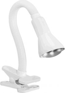 Trio Leuchten Klemmleuchte Flexo weiß 45 cm E14, max. 18 W