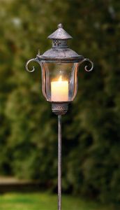 Stablaterne aus Metall im Antik Design, 118 cm hoch, Windlicht, Gartenstecker, Laterne, Metalllaterne, Kerzenlaterne, Gartendeko für Draußen Stablaterne aus Metall im Antik Design, 118 cm hoch, Windlicht, Gartenstecker, Laterne, Metalllaterne, Kerzenlaterne, Gartendeko für Draußen