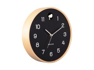 Karlsson - Wanduhr Naturkuckuck - Schwarz
