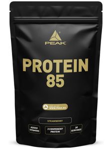 Protein 85 - 900g : Strawberry I 30 Portionen I Pulver I Mehrkomponentenprotein I Sojaprotein I Casein I Weizenprotein I Vitaminzusatz