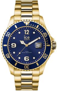 ICE Watch ICE Steel Gold Blue Quarz Herren Armbanduhr - 016762 - Large