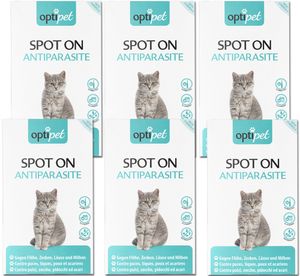 OptiPet Spot On für Katzen 36x1ml gegen Milben, Zecken, Flöhe, Läuse