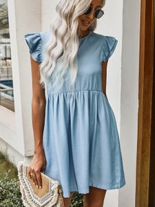 OMG Frauen Kleid Jim hellblau s