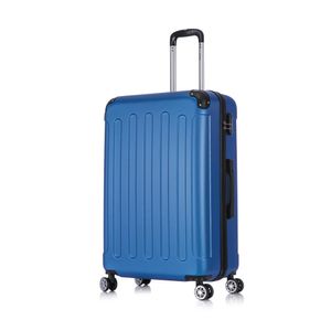 Flexot® F-2045 Koffer Reisekoffer Hartschale Hardcase Doppeltragegriff mit Zahlenschloss Gr. XL Farbe Perl-Blau