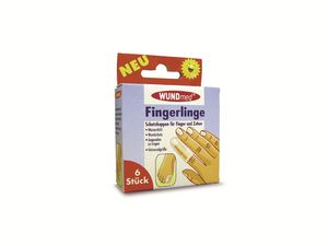 Fingerling Schutzkappen für Finger und Zehen 6 St