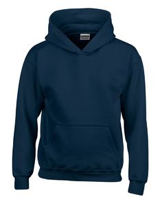 Gildan Uni Hoodie Heavy Blend™ Youth Hooded Sweatshirt 18500B Blau Navy S (116/128)