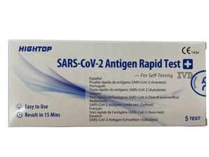 25x Hightop SARS-CoV-2 Antigen Schnelltest, Selbsttest (  Laientest) CE-Zertifiziert (5er Pack) BfArM AT1224/21