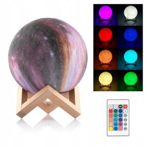 Mondlampe LED 16 Farben 3D Mond Lampe mit Fernbedienung Berührungssinn Nachtlicht Moon Light RGB Mondlicht für Kinder Room Decor Geschenkt