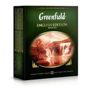 Greenfield Schwarztee English Edition 100 Teebeutel Ceylon Broken Tee black Tea