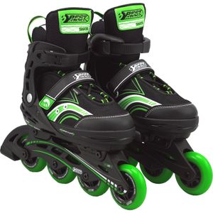 Best Sporting Inline Skates Größe verstellbar, ABEC 5 Carbon grün