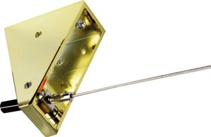 Seilspanngarnitur ( Dreieck Gold Messing ) Decke zu Decke 5m, versch. Ausführungen, Draht Garnitur als Aufhängung für Gardinen, Vorhänge