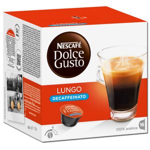 Nescafé Dolce Gusto Lungo decaffeinato entkoffeiniert | 16 Kaffeekapseln
