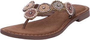 Lazamani Zehentrenner Damen 383638383739 Beige 38 EU