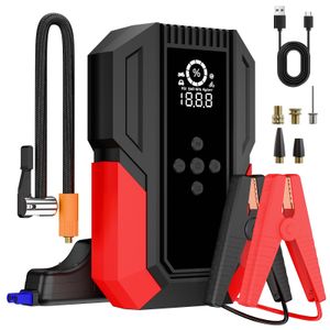 Notstart-Stromversorgung, leistungsstarker Starter, 30000 mAh Booster-Auto-Notstart-Mittel-Smart-Notfallkabel, 4 Stück LED12V tragbarer Auto-Notstart