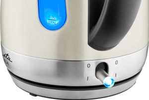Wasserkocher ETA Ela Beige  Artikel Nr.: ETA859890070  Wasserkocher 1,7 l, Leistungsaufnahme 2100 W, beige Ausführung, übersichtliche Wasserstandsanzeige und 360 ° Mittelstecker ausgestattet.