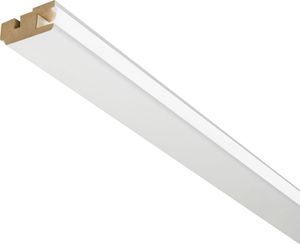 PROVISTON | Lichtleiste | MDF Foliert | Deckenleiste | 22 x 45 x 2500 mm | Weiß | Stuckleiste | Indirekte Beleuchtung