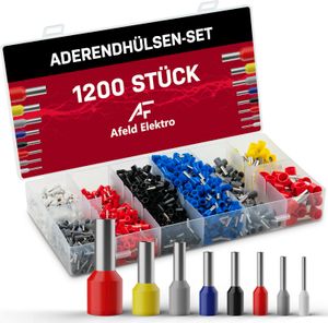 Aderendhülsen Set isoliert 1200 Stück