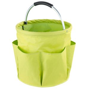 WENKO Gartenkorb Reinigungscaddy Behälter Grün Putzen Tasche Polyester XL Caddy