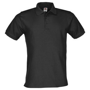 Fruit of the Loom Premium Polo + GRATIS MyShirt Stoffbeutel Farbe: schwarz + GRATIS MyShirt Stoffbeutel Größe: S