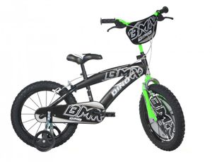 DINO Bikes Dětské kolo Dino Bikes BMX 145XC černo-zelené 14