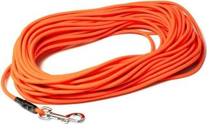 Mystique® Biothane Schleppleine rund 6mm Standard Karabiner neonorange 30m