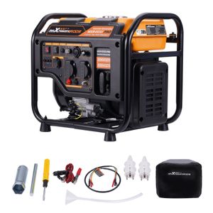 MaXpeedingrods Stromerzeuger Inverter 3200W  4-Takt Benzin Generator 23.5KG tragbar 2 x USB