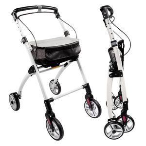 Lösch Reha Rollator Casa schmal für Wohnung & Innenbereich Weiß