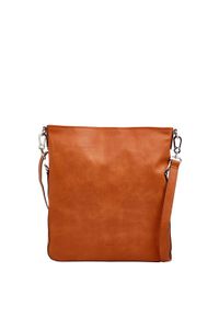 Esprit Flap Over-Bag in Leder-Optik, rust brown