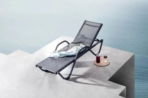 Gowoll Sonnenliege mit Rollen Gartenliege Wetterfest Liegestuhl Klappbar und Stapelbar mit 5 Positionen (Gala mit Armlehne Anthrazit) Gowoll Sonnenliege mit Rollen Gartenliege Wetterfest Liegestuhl Klappbar und Stapelbar mit 5 Positionen (Gala mit Armlehne Anthrazit)
