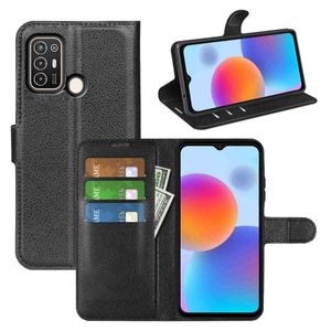 Pre ZTE Blade A52 Mobile Phone Case Wallet Premium Protection Case Cover Cases New Accessories Black