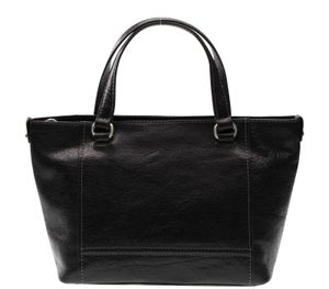 GERRY WEBER Leder Handtasche Shopper Lugano Handbag SHZ Black schwarz