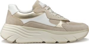 GEOX Sneaker DIAMANTA, Rauleder, Beige, Damen