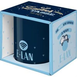 Sheepworld 47062 Zaubertasse mit Wechselmotiv E-LAN, Porzellan, 35 cl, Geschenkbox