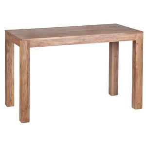 KADIMA DESIGN Esszimmer-Tisch 120 cm Massivholz Akazie, Landhaus-Stil, dunkel-braun, Holztisch Design