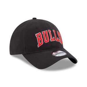 New Era 9Twenty Cap - NBA Chicago Bulls Team Script,schwarz / rot