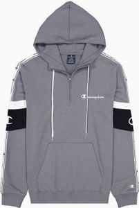 CHAMPION Half Zip Hooded Sweatshirt ES007 GPA/NBK/WHT XL