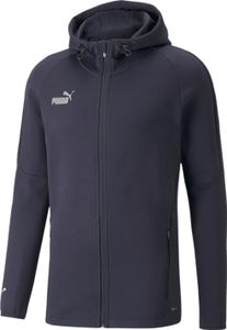 PUMA Męska kurtka z kapturem Teamfinale Casuals 657383 , Kolor:ciemnoniebieski, Materiał:XXL