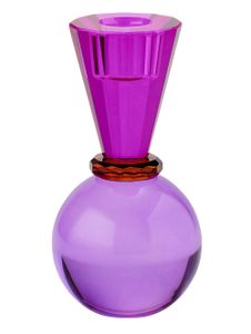Gift Company Kerzenhalter Sari Kugel Konus, Kerzenständer, Kristallglas, Pink, Lila, 13.5 cm, 1093801013