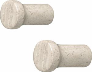 Blomus Marmor Wandhaken 2er-Set Lamura Mourning Dove, Haken, Marmor, 66341