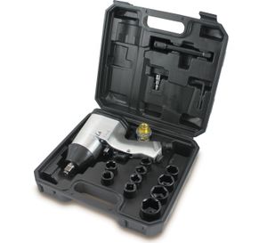 Bituxx Druckluft Schlagschrauber Set 16tlg Schwarz MS-15205